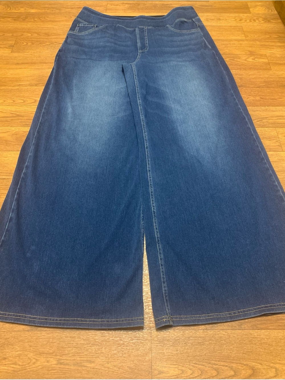 HALARA Dark Blue Wide-Leg Jeans